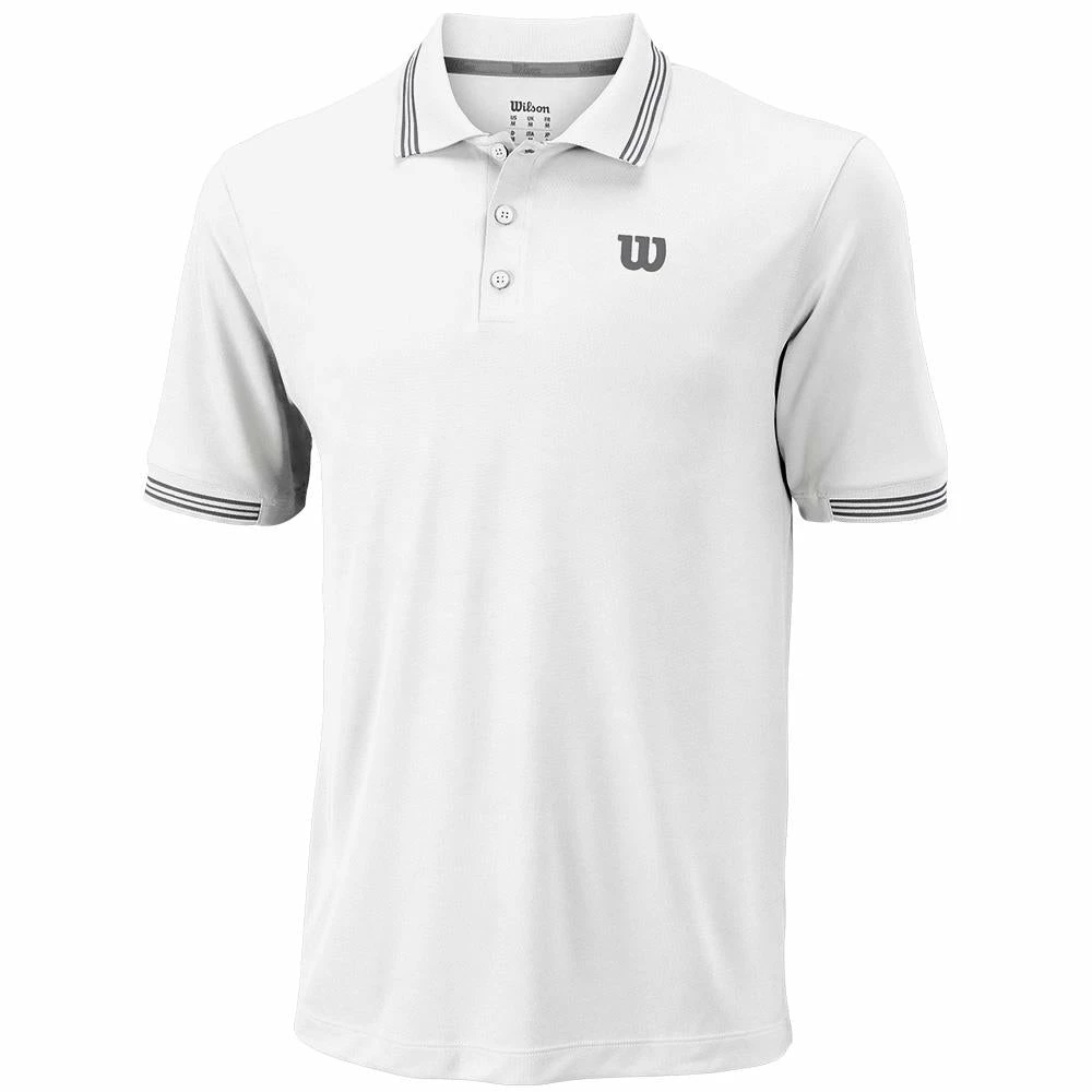 Wilson Men's Tipped Star Polo - White 1 Wilson Men's Tipped Star Polo - White