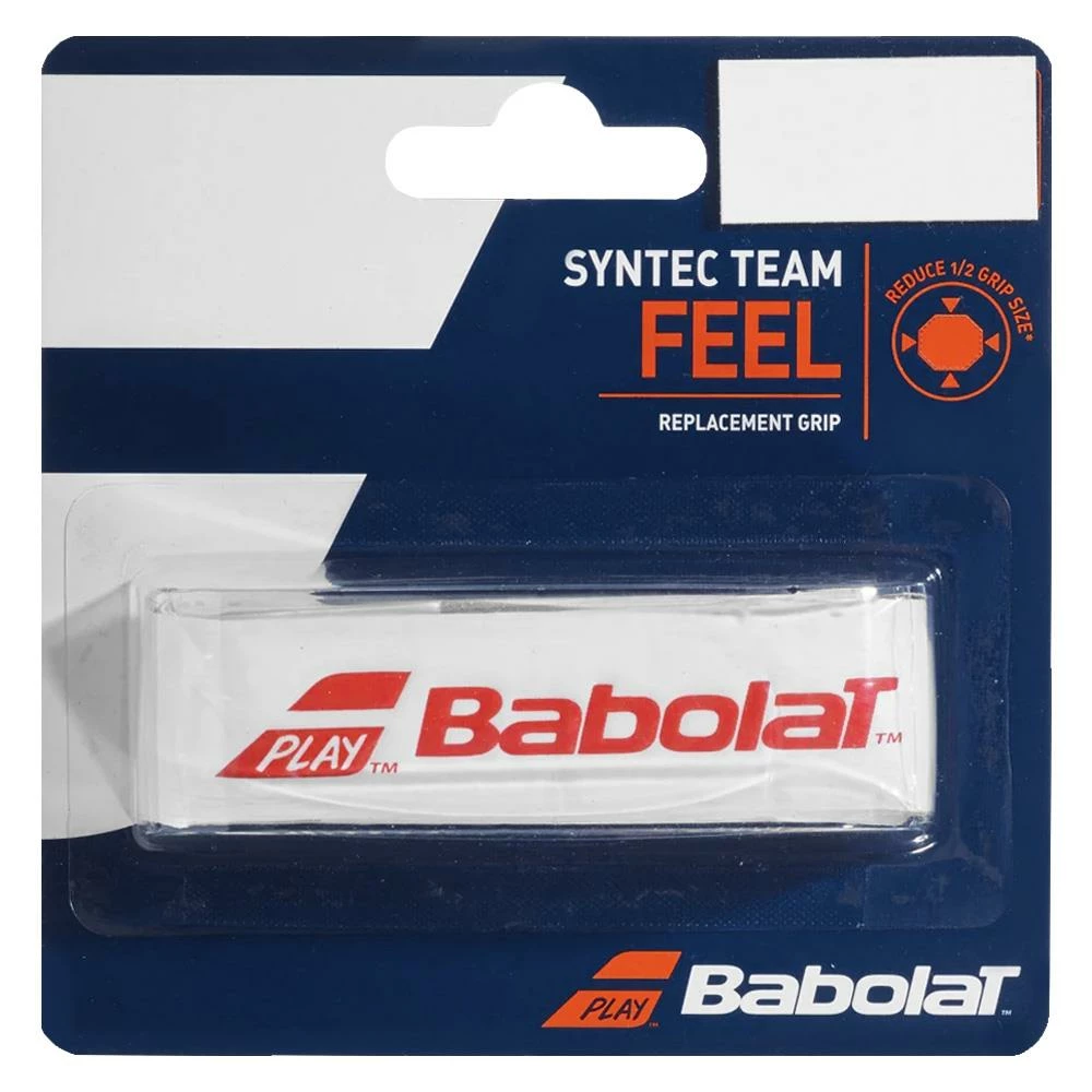 Babolat Syntec Team Replacement Grip - White/Red 1 Babolat Syntec Team Replacement Grip - White/Red