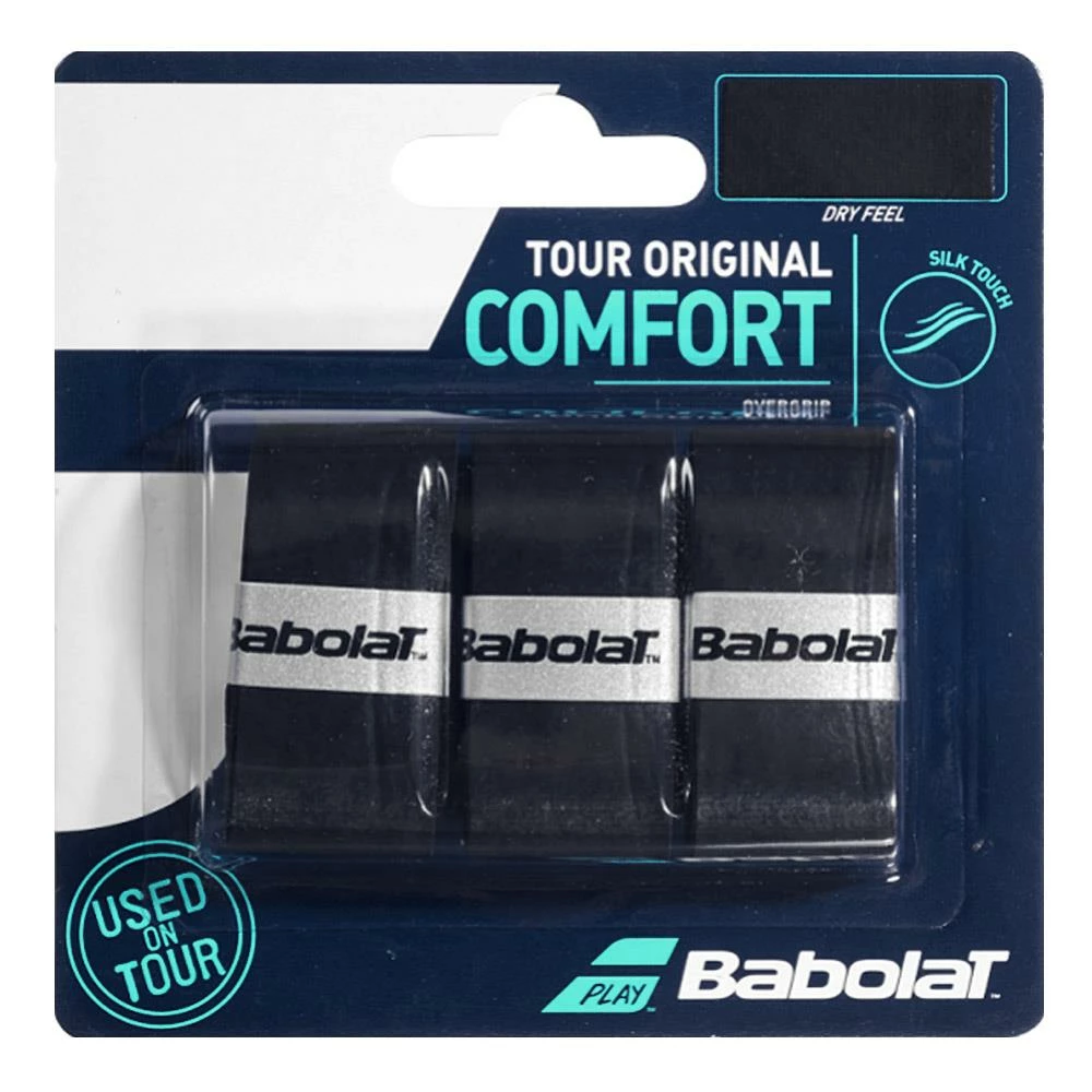 Babolat Tour Original Overgrip - 3 Pack - Black 1 Babolat Tour Original Overgrip - 3 Pack - Black