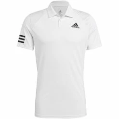 Adidas Men's Club 3 Stripe Polo - White