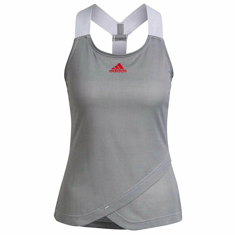 Adidas Women's Primeblue Y Tank - Silver 1 Adidas Women's Primeblue Y Tank - Silver