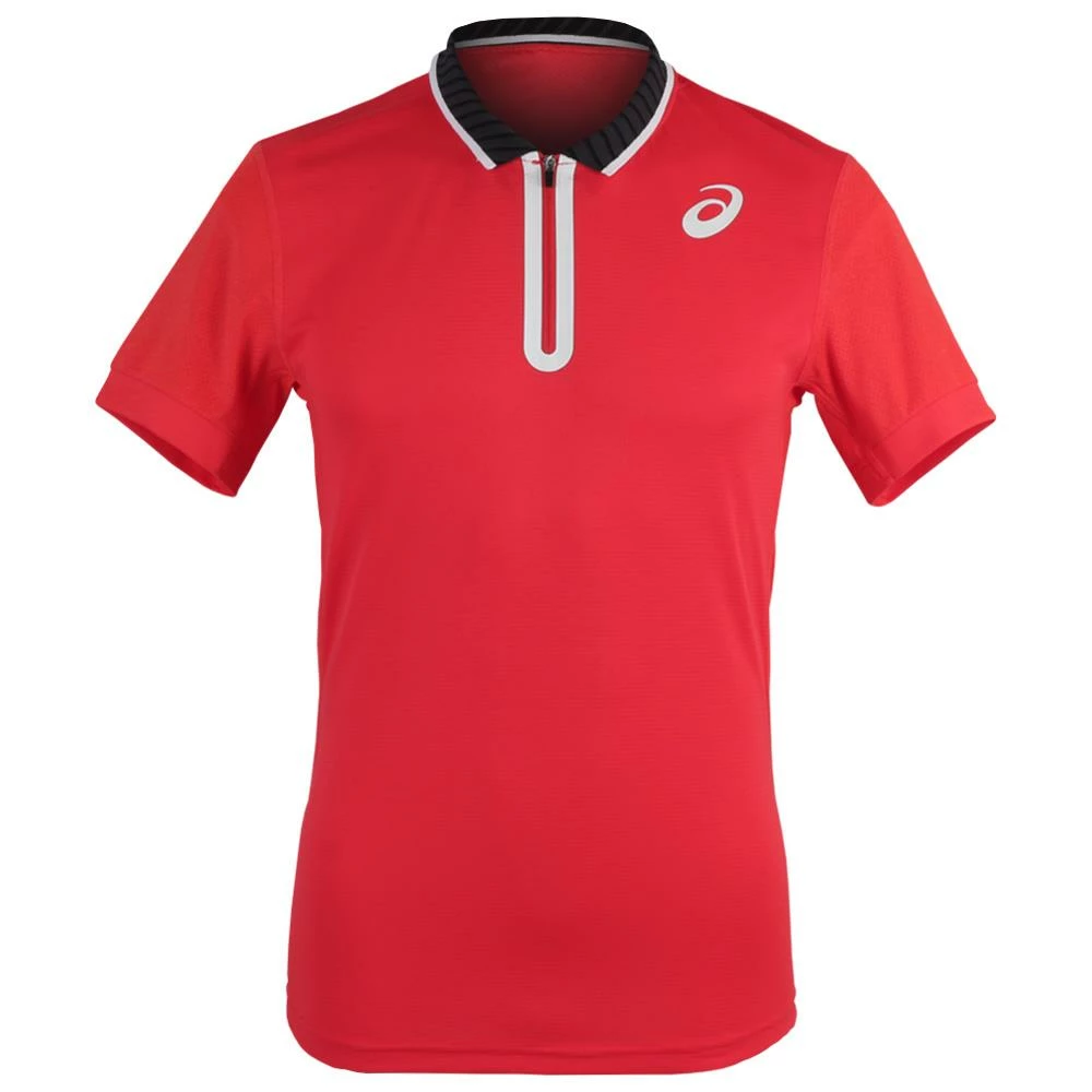 Asics Men's Match Polo - Electric Red 1 Asics Men's Match Polo - Electric Red