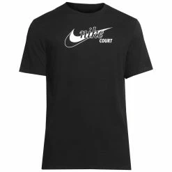 Nike Men's Swoosh Tennis Tee - Black