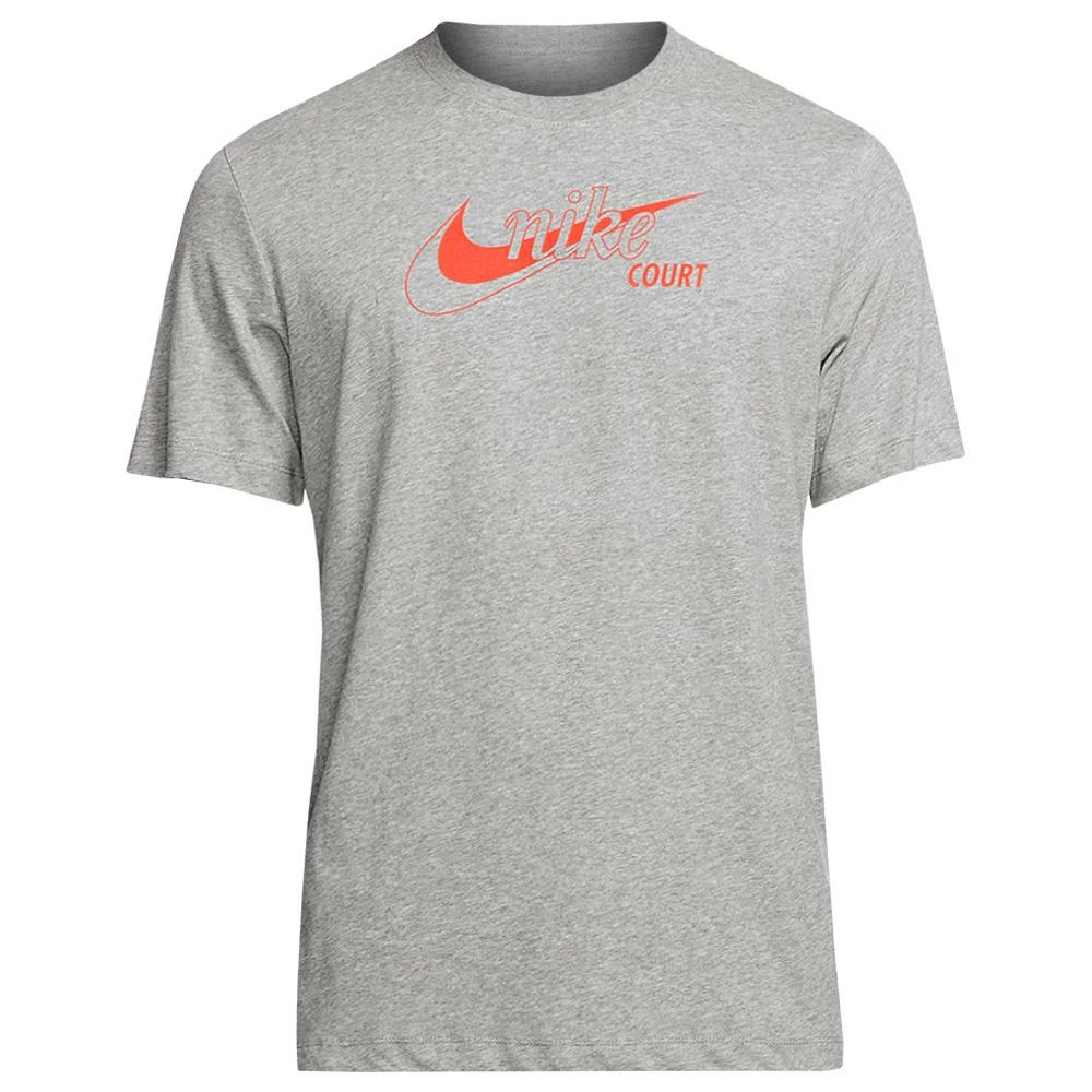 Nike Men's Swoosh Tennis Tee - Dark Heather Grey 1 Nike Men's Swoosh Tennis Tee - Dark Heather Grey