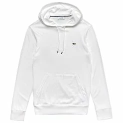 Lacoste Men's Classic Cotton Tee Hoody - White