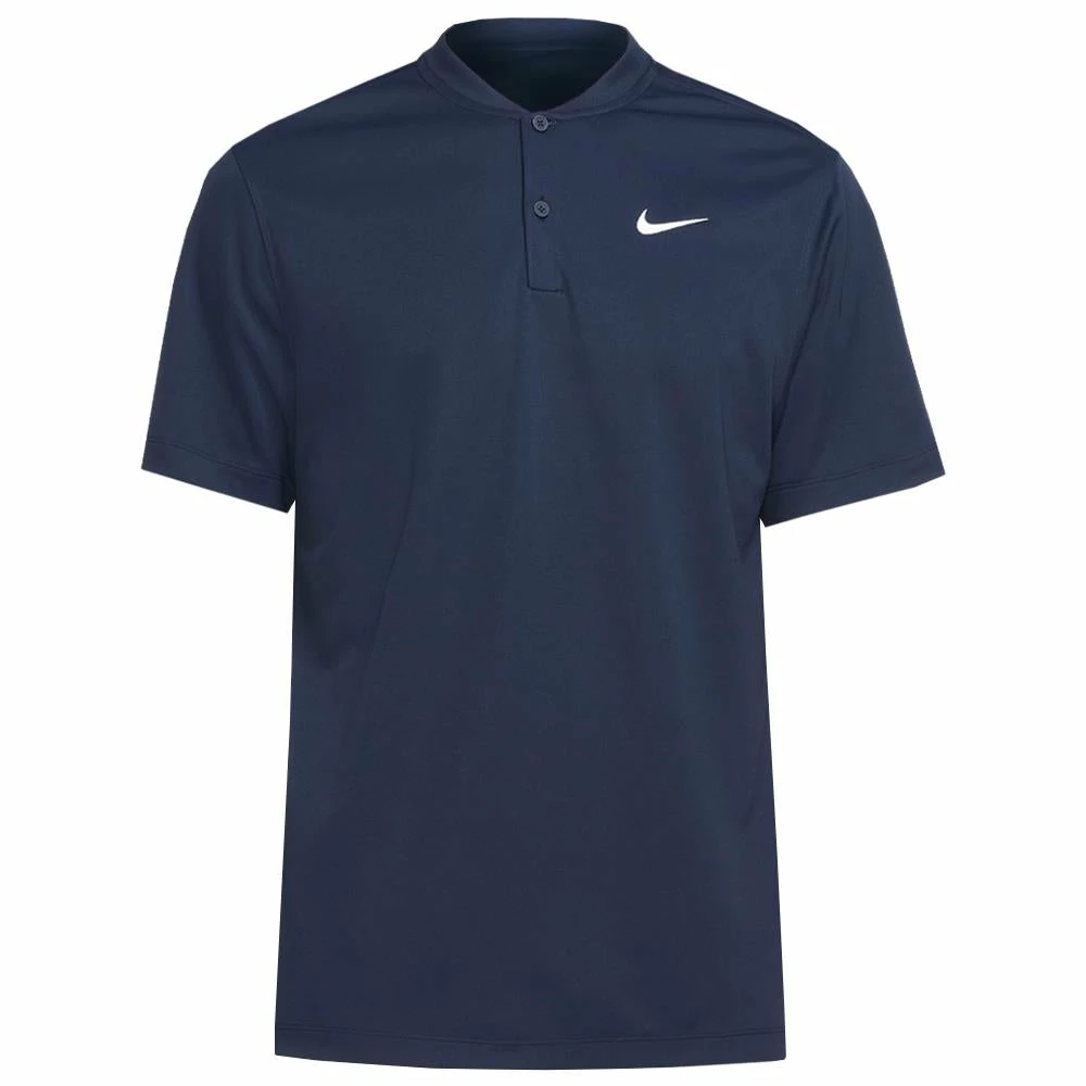 Nike Men's Blade Henley Polo - Obsidian 1 Nike Men's Blade Henley Polo - Obsidian