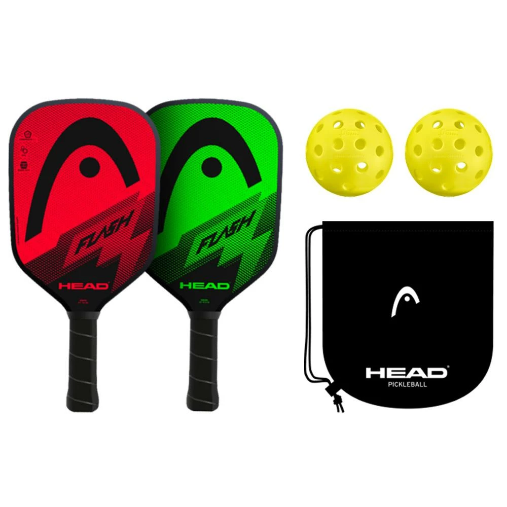 Head Flash Pickleball Set - Red/Green 1 Head Flash Pickleball Set - Red/Green