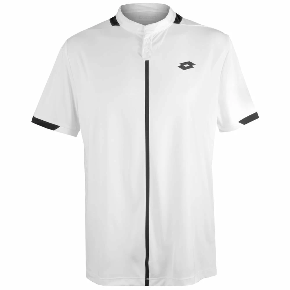 Lotto Men's Top IV Polo - Bright White/All Black 1 Lotto Men's Top IV Polo - Bright White/All Black