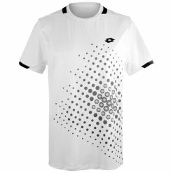 Lotto Men's Top IV Tee - Bright White/All Black