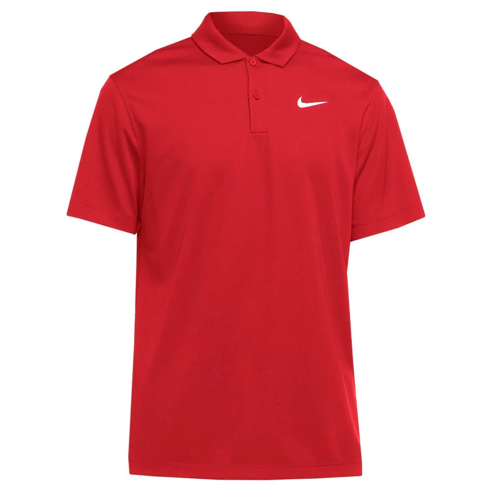 Nike Men's DriFit Solid Polo - University Red 1 Nike Men's DriFit Solid Polo - University Red