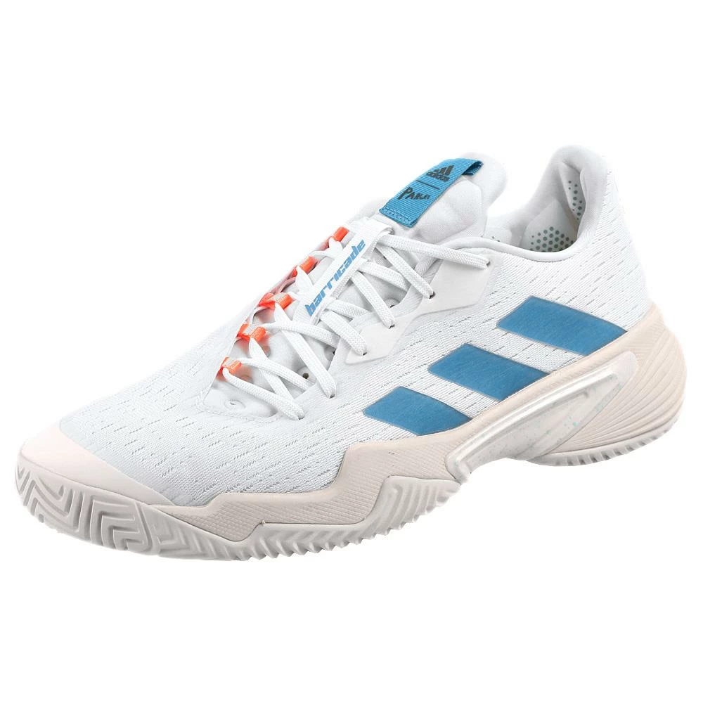 Adidas Men's Barricade - Parley - Cloud White/Blue Pulse 1 Adidas Men's Barricade - Parley - Cloud White/Blue Pulse