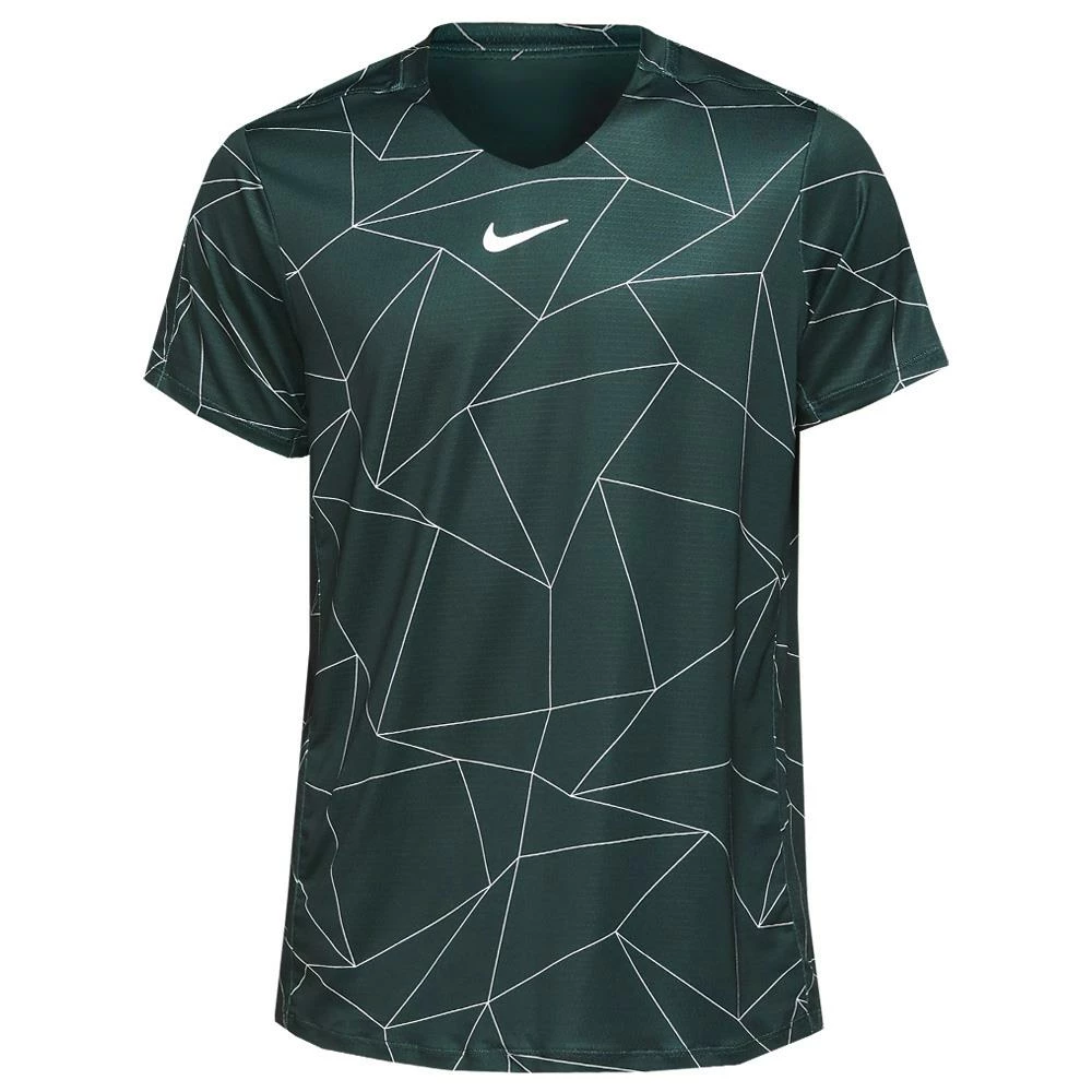 Nike Men's Advantage Print Shirt - Pro Green/White 1 Nike Men's Advantage Print Shirt - Pro Green/White