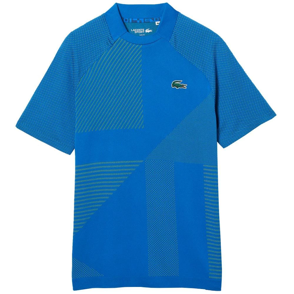 Lacoste Men's Sport Seamless Polo - Blue/Yellow 1 Lacoste Men's Sport Seamless Polo - Blue/Yellow
