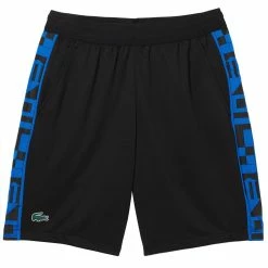 Lacoste Men's Contrast Print Shorts - Black/Blue